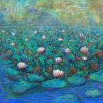schilderij waterlelies schilderij waterlelies