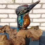 IJsvogel (Raku koper blauwgroen) IJsvogel (Raku koper blauwgroen)