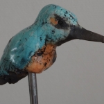 IJsvogel (Raku turquise IJsvogel (Raku turquise