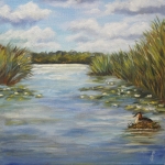 Landschap met fuut Landschap met fuut