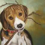 Jonge beagle Jonge beagle