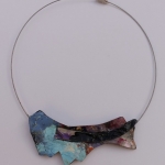 Halsketting blauw Halsketting blauw