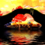 Sun island - Cave arch drone- Sun island - Cave arch drone-
