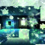Fog @ night _ The blue house in green_ Fog @ night _ The blue house in green_