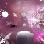 Fog @ night _ The trail Blue_ Fog @ night _ The trail Blue_