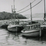 Hjelmeland harbour. Hjelmeland harbour.