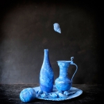 Delfts blauw stilleven Delfts blauw stilleven