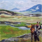 Landschap met paard Landschap met paard