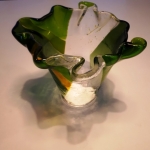 Plooivaas groen-geel Plooivaas groen-geel