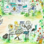Finally sun! Drawing in the garden. Finally sun! Drawing in the garden.