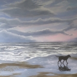 Luna op het strand Luna op het strand