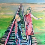 Lopen op oud treinspoor Lopen op oud treinspoor