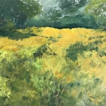 Landschap met gele bloemen Landschap met gele bloemen