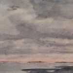 Avondlucht over de wadden Avondlucht over de wadden