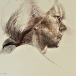Portret van een Tunesiche vrouw Portret van een Tunesiche vrouw