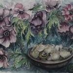 Anemonen met slakken Anemonen met slakken