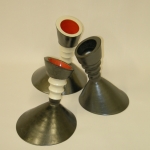 3 schuine vaas-objecten 3 schuine vaas-objecten