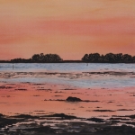 zonsondergang op het eiland Funen zonsondergang op het eiland Funen