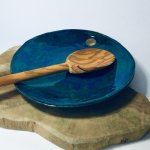 Blauw keramiek bord Blauw keramiek bord