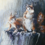 Twee eekhoorns Twee eekhoorns