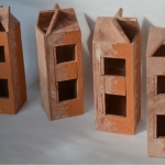 Terracotta lichthuisjes Terracotta lichthuisjes