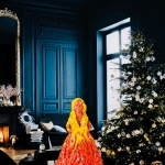 'La fille en robe rouge'. 'La fille en robe rouge'.