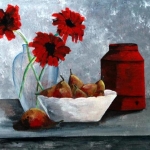 Gerberas in glas Gerberas in glas