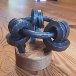Ring met 3 lazy-head knopen Ring met 3 lazy-head knopen