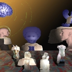 Radiation of the Blue Brain