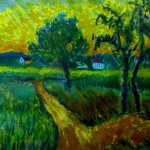 Auvers-sur-oise: landweg Auvers-sur-oise: landweg