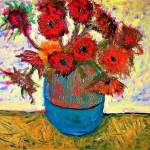 Zijn strobloemen in een gemberpot Zijn strobloemen in een gemberpot