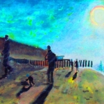 Wandelen op het strand Wandelen op het strand