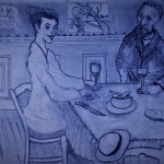 Parijs 1887: lunchen met Agostina in restaurant du Chalet Parijs 1887: lunchen met Agostina in restaurant du Chalet
