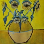 Arles 1889: Treurige zonnebloemen Arles 1889: Treurige zonnebloemen