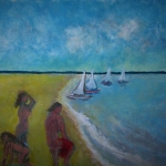 Vertier op het strand Vertier op het strand