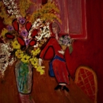 Bescherm engel met een bosje bloemen Bescherm engel met een bosje bloemen