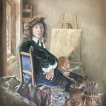 Vermeer in zijn atelier Vermeer in zijn atelier