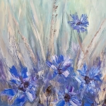 korenbloemen in het veld, olieverf op doek korenbloemen in het veld, olieverf op doek