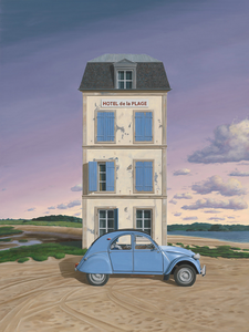 Schilderijen in magisch en surrealistische stijl in olieverf op paneel en doek.