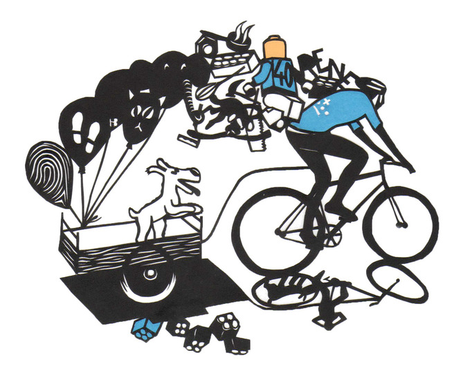 Op de fiets