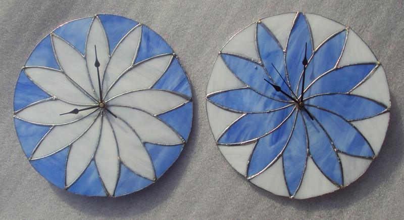Witte en blauwe lotus