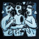 Mannen die van mannen houden. Een licht spottende kijk op de homosuele medemens. Verder kroegtijgers, backstanders, vrouwen van lichte zeden. Kortom; het moderne leven op de hak genomen. Met liefde en ironie in beeld gebracht.