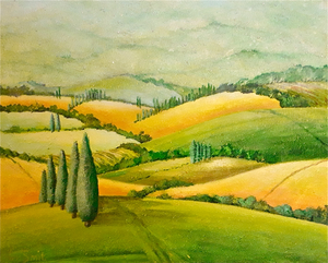 Omzwermingen in Toscane.