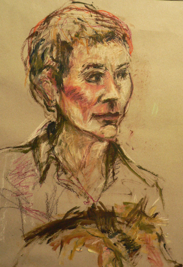 Marike met Ollie tekening