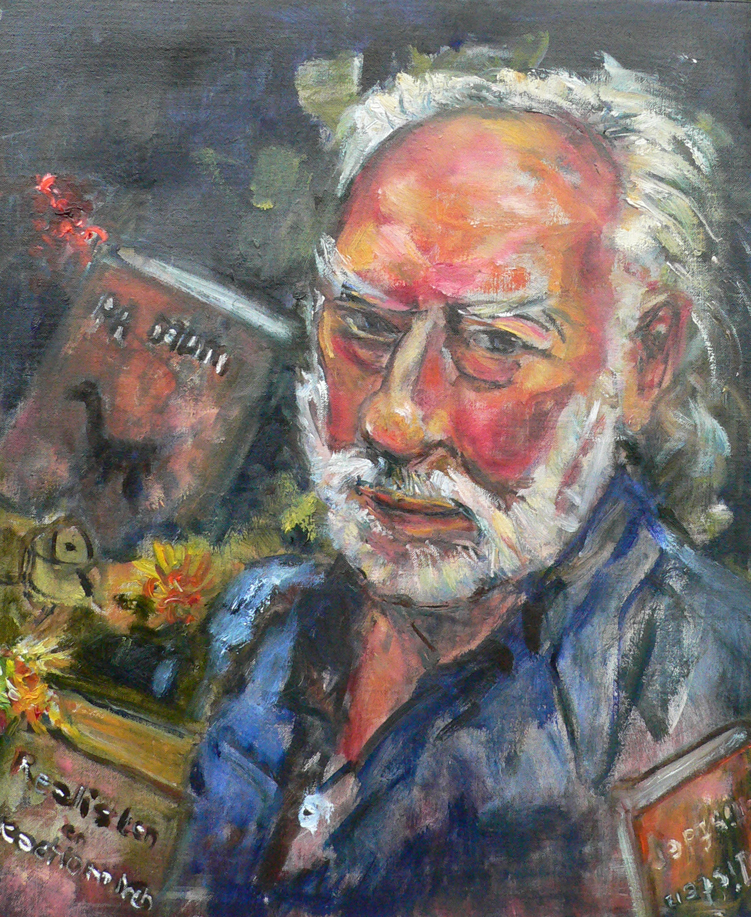 Gerard met zijn boeken