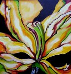 Speciaal voor Tulipland schilderde ik in 2004 een serie expressieve tulpen. Tot en met augustus 2008 zijn mijn tulpen een permanent onderdeel van Tulipland in Voorhout geweest.