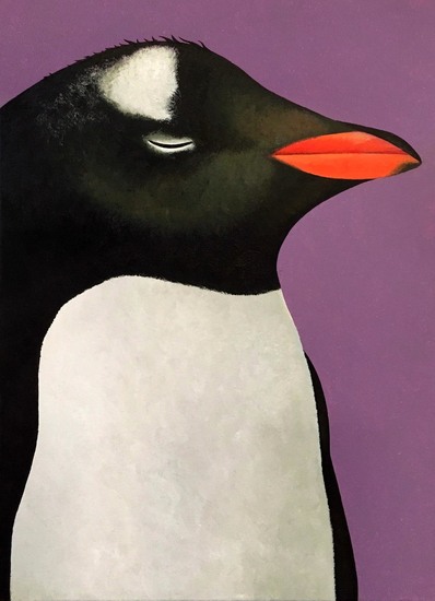 Portret van een pinguin