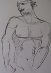 Figurative charcoal drawings Figuratieve tekeningen in houtskool en pastel.