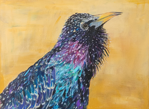 Aquarel en acryl op doek en papier