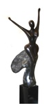 Elk bronzen beeld kan buiten geplaatst worden. Voor U heb ik een selectie gemaakt van bronzen beelden die qua formaat geschikt zijn voor Uw tuin